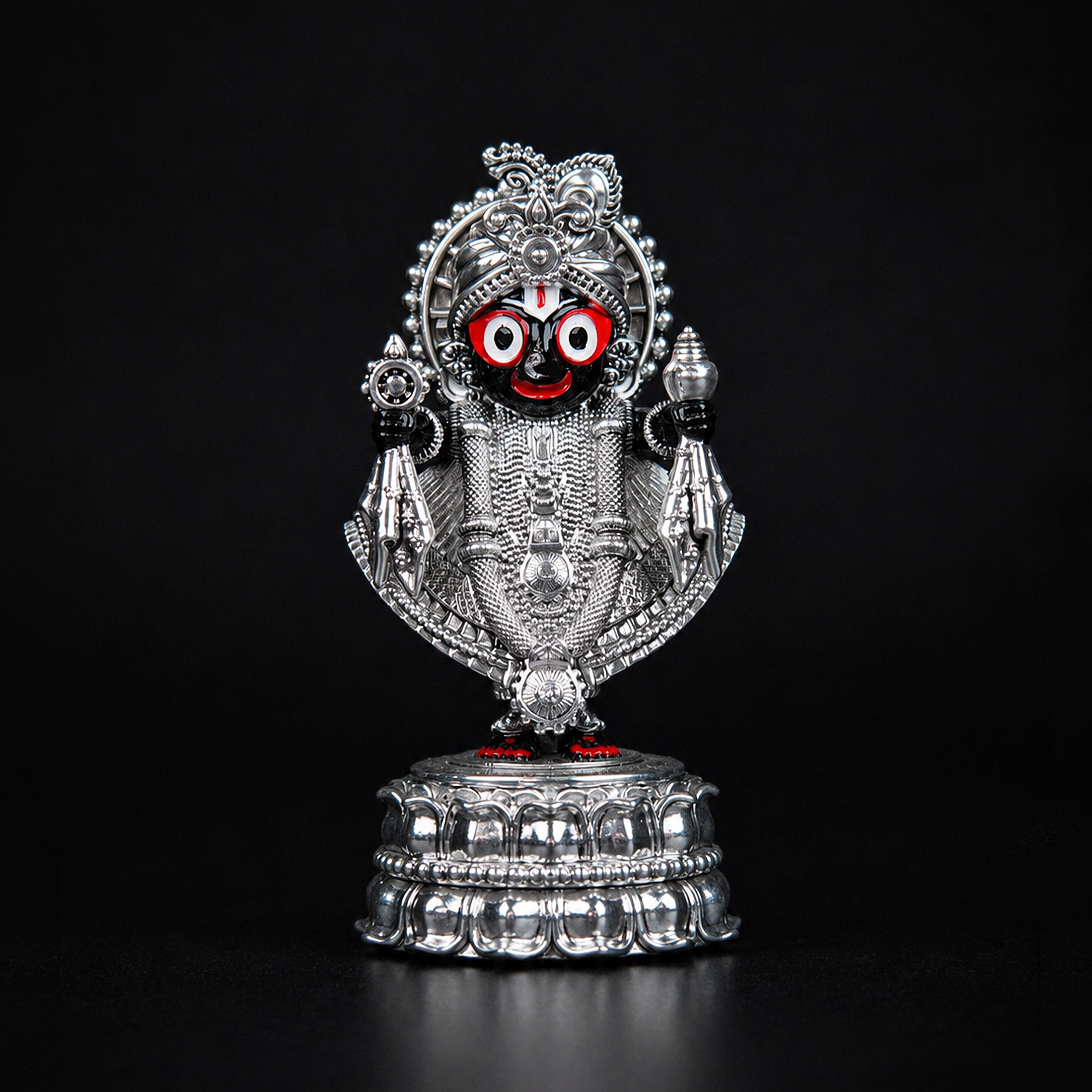 Jagannath Ji Idol Silver Plated